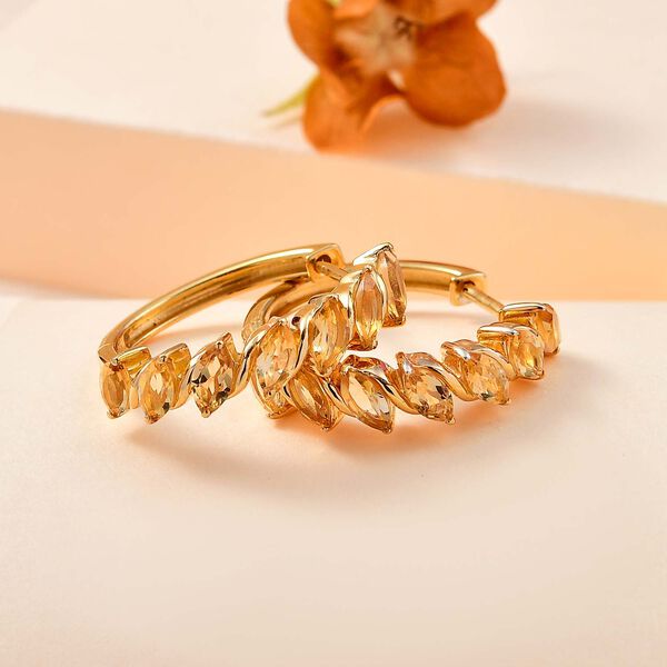 Citrin Ohrringe - 3,02 ct. image number 2