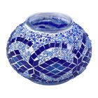 Handgefertigte orientalische Mosaik Glas Tischlampe - Weinkrug Form, Größe 12x38 cm, Blau image number 3