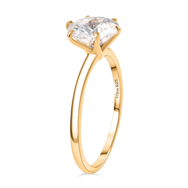 D'Joy Moissanit Ring, 925 Silber vergoldet - 1,77 ct. image number 5