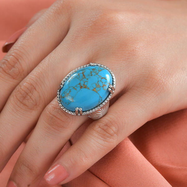 Blauer T&uuml;rkis Ring - 20,57 ct. image number 2