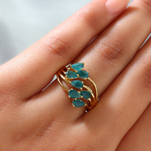 Grandidierit Ring 925 Silber vergoldet  ca. 1,48 ct image number 3