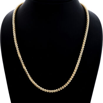 Coreana 50cm Kette in 925 Silber vergoldet