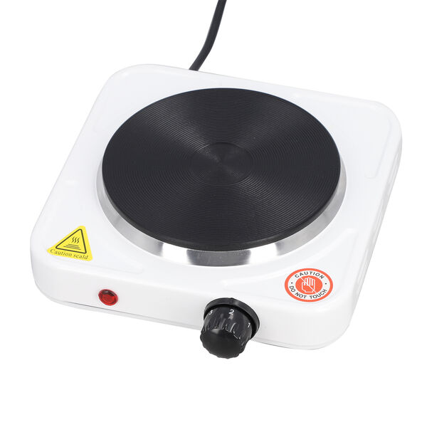 HOMESMART - Einzelkochfeld 1000 Watt, Gr&ouml;&szlig;e 20,88x20,88x6,99 cm, Wei&szlig; image number 2