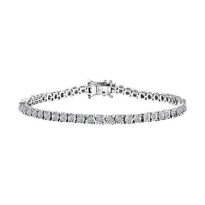 LUXURIANT DIAMOND -Lab Grown Diamant SI-GH Armband ca. 19 cm 925 Silber rhodiniert ca. 1,50 ct.
