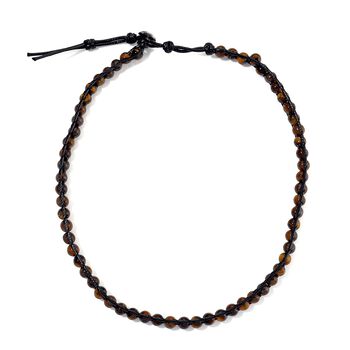 Flexible gelbe Tigerauge Halskette - 80 ct.