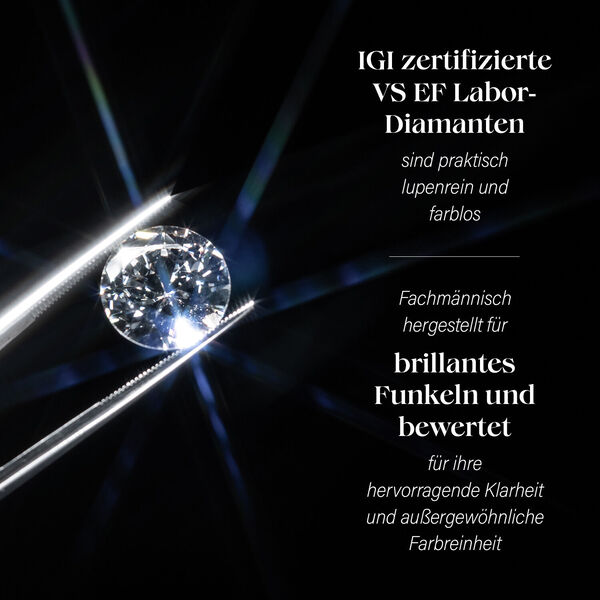 LUXURIANT IGI zertifizierter VS-EF Labor Diamant Ring in 950 Platin - 1,60 ct. image number 6