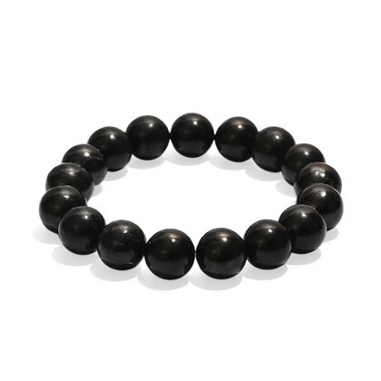 Shungit Armband, flexibel, ca. 200,00 ct.
