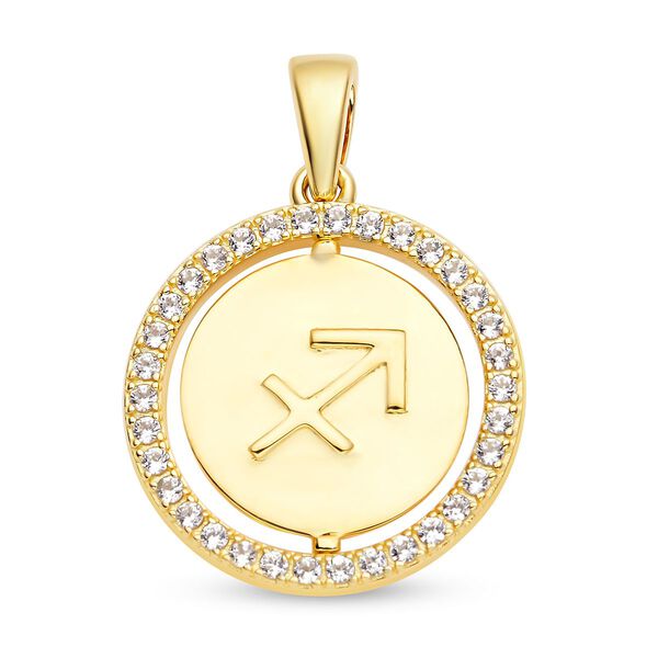 Wei&szlig;er Zirkon Sch&uuml;tze-Anh&auml;nger - 0,63 ct. image number 4