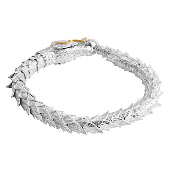 Royal Bali Kollektion- Drachen Armband in 925 Silber, 19 cm