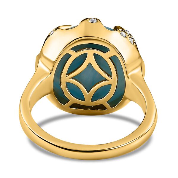 Larimar und Zirkon Ring - 13,33 ct. image number 5