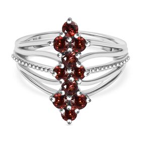 Roter Granat Ring Messing (Größe 18.00) ca. 1,55 ct Roter Granat Ring Messing (Größe 18.00) ca. 1,55 ct