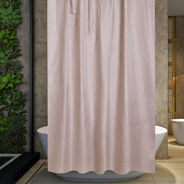 Duschvorhang mit 12 Haken, Elfenbeinfarben image number 2