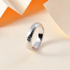 925 Silber rhodiniertRing (Größe 18.00) ca. 4,65g