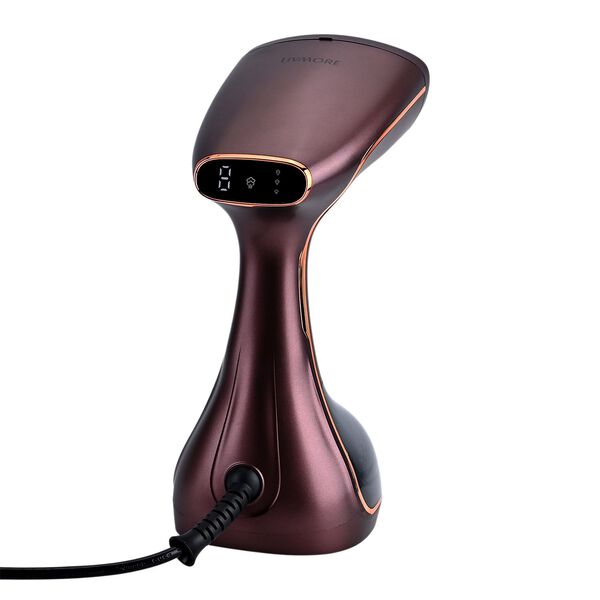 LIVMORE Handdampfgl&auml;tter mit Keramiksohle, 1780W, 32x14x12cm, Kaffeefarbe image number 4