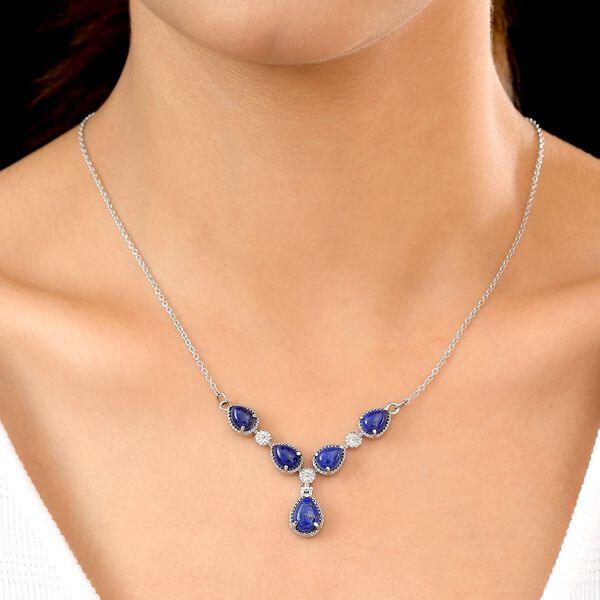 Lapislazuli-Halskette, 45 cm - 9,06 ct. image number 2