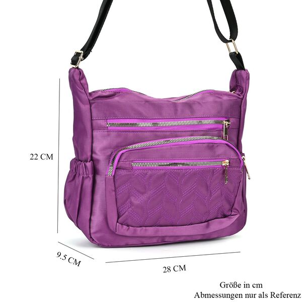 Umhängetasche mit RFID-Schutz, lila image number 7