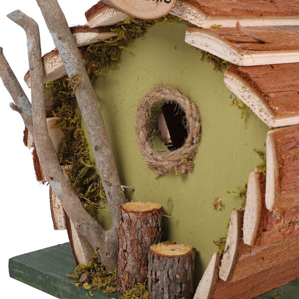 Handgefertigtes Vogelhaus aus Naturholz und MDF image number 4