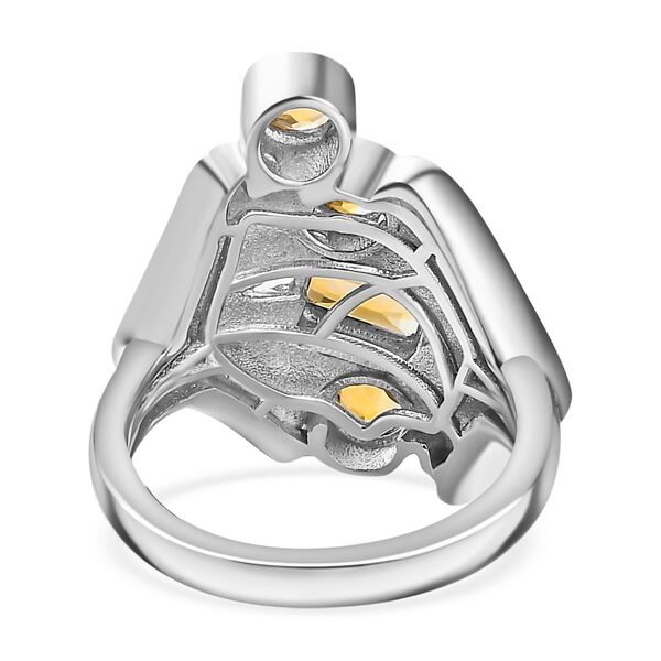 Citrin Ring Messing (Größe 17.00) ca. 1,31 ct image number 6