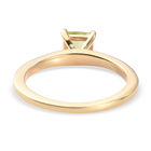 Peridot Solitär Ring 925 Silber 585 Vergoldet image number 5