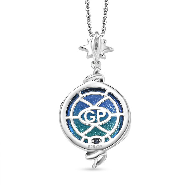 GP Celestial Kollektion- Blaues Muranoglas aus Italien, Zirkon und blaues Saphir Schmuckset image number 6