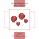 Mode rote Muschelperlen-Ohrstecker image number 8