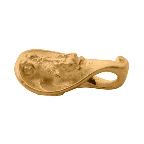 Pixiu-Blatt Anh&auml;nger in 999 Gold image number 3