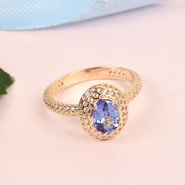 MIRAGE COLLEKTION AA Tansanit Ring 375 Gelbgold image number 2