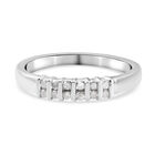 Diamant Band Ring 925 Silber Platin-Überzug image number 0