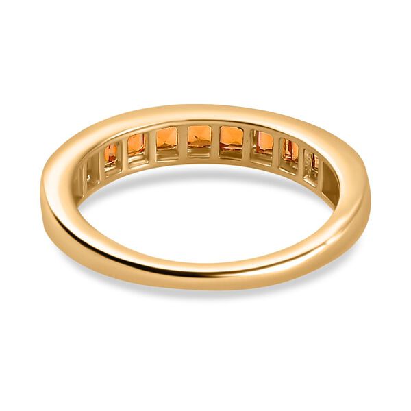 AA Salamanca Feueropal Ring 925 Silber 750 Gelbgold Vermeil (Gr&ouml;&szlig;e 18.00) ca. 0,61 ct image number 6