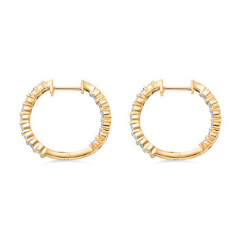 LUXURIANT DIAMOND - Lab Grown Diamant SI-GH Ohrringe 925 Silber 750 Gelbgold Vermeil ca. 2,00 ct.