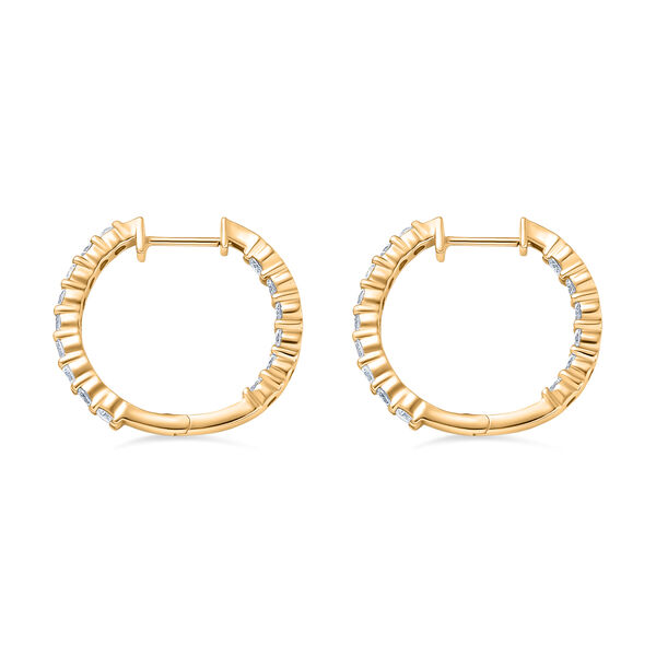 LUXURIANT DIAMOND - Lab Grown Diamant SI-GH Ohrringe 925 Silber 750 Gelbgold Vermeil ca. 2,00 ct. image number 3