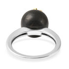 Shungit Ring 925 Silber Bicolor  ca. 10,75 ct image number 5