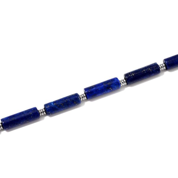 Lapislazuli Halskette ca. 50 cm + 5 cm Extender, 316L Edelstahl ca. 62.50 ct image number 3