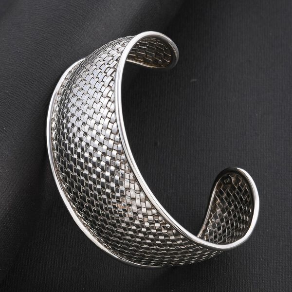 Royal Bali Kollektion - Armreif mit Korbflechtmuster - 36g image number 2