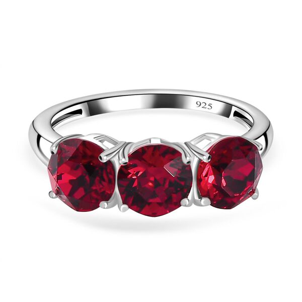 Rubin Kristall Schmuckset 925 Silber image number 3