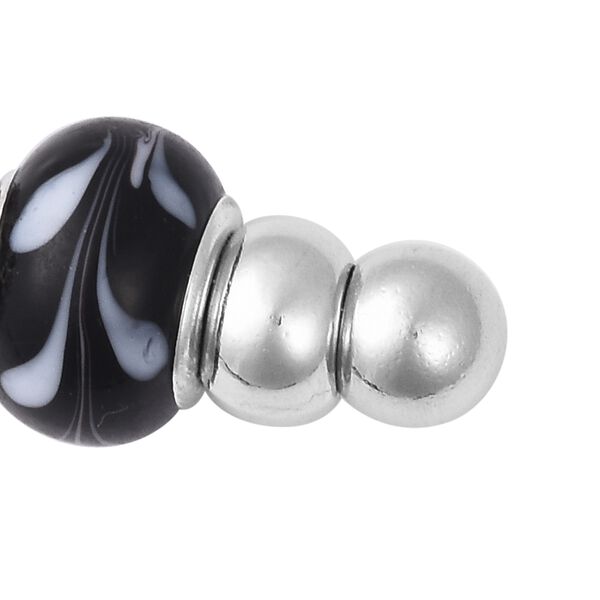 Alltagshelfer f&uuml;r Armb&auml;nder, mehrfarbig Murano Stil Glas, silberfarben image number 6