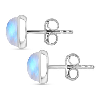 D'Joy AA Meetiyagoda Regenbogen Mondstein Ohrringe 925 Silber platiniert ca. 3.51 ct