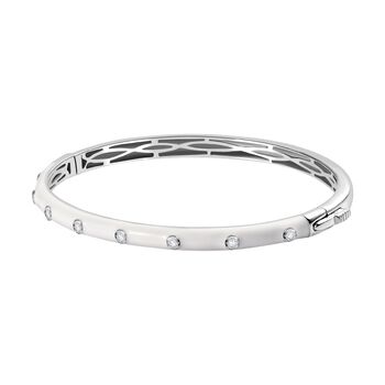 Moissanit Armreif, ca. 0,24 ct.