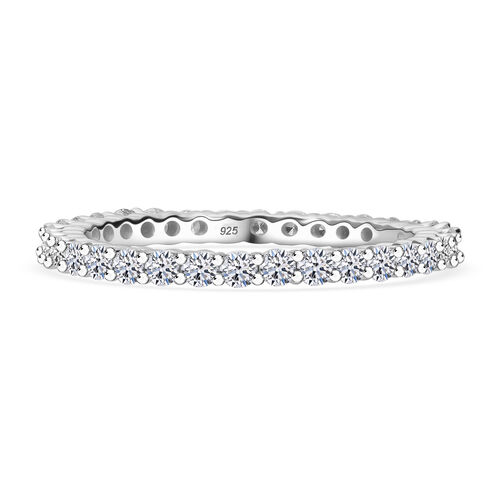 LUXURIANT DIAMOND- SI-GH Labor Diamant Ring, 925 Silber platiniert - 1 ct. image number 0