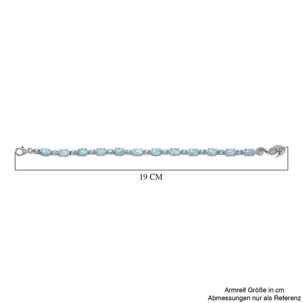 Tansanit 19cm Armband, 925 Silber rhodiniert - 5,36 ct. image number 6