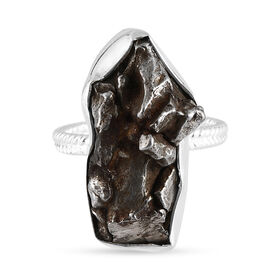 Meteorit Ring 925 Silber  ca. 33,50 ct