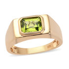 Natürlicher Peridot Ring 925 Silber vergoldet  ca. 2,50 ct image number 3