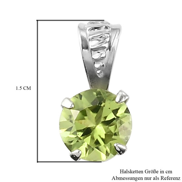 3er-Set Nat&uuml;rlicher Peridot, afrikanischer Amethyst und Citrin-Anh&auml;nger, 925 Silber platiniert ca. 2,39 ct image number 5