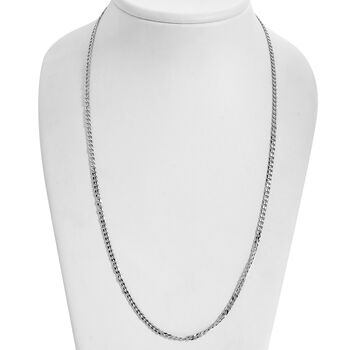 Panzerkette 56 cm in 925 Silber versilbert