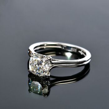 Moissanit Ring - 1,66 ct.