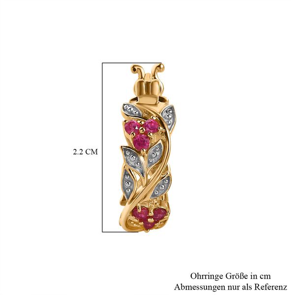 ALLORO AA afrikanische Rubin-Ohrringe - 0,99 ct. image number 5