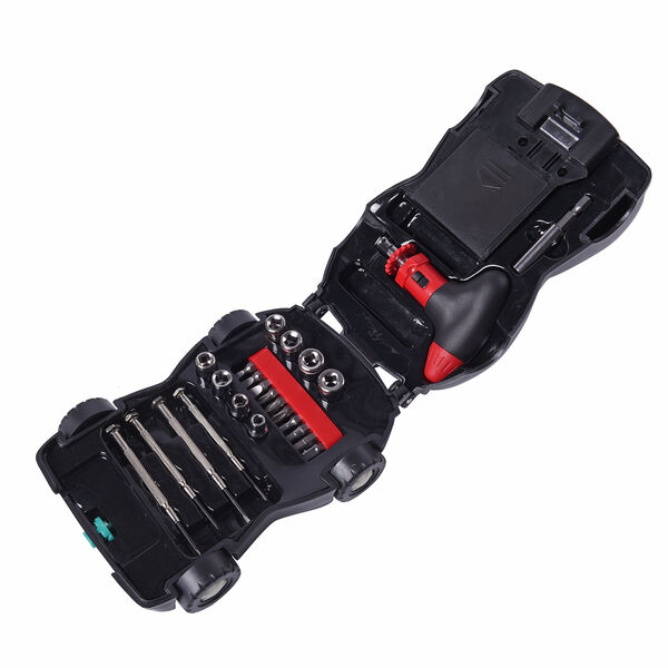 Werkzeugkasten mit Taschenlampe, AA - Batterien (nicht Inkl), Auto, 24 teilig image number 5