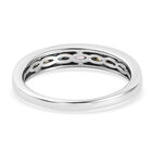Mehrfarbig Saphir 5 Stein Band Ring 925 Silber Platin-Überzug image number 5