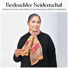 Geschmeidiger Luxuriöser 100% Seiden-Schal, 50 x 160 cm, orange image number 2