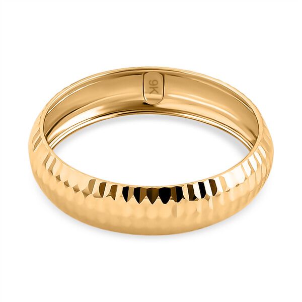 Bandring mit Diamantschliff in 375 Gold image number 4